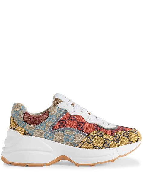 gucci lace up sneaker|farfetch gucci sneakers for women.